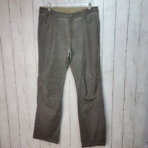 KUHL Women’s Hiking Pants Size 12 Light Weight Fast Drying Brown Cotton Nylon.